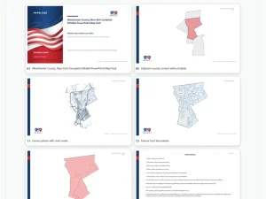 Westchester County, New York Editable Map Pack