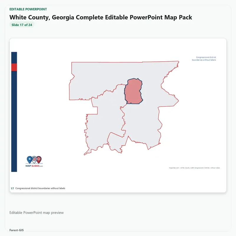 White County, Georgia Editable Map Pack - Image 5