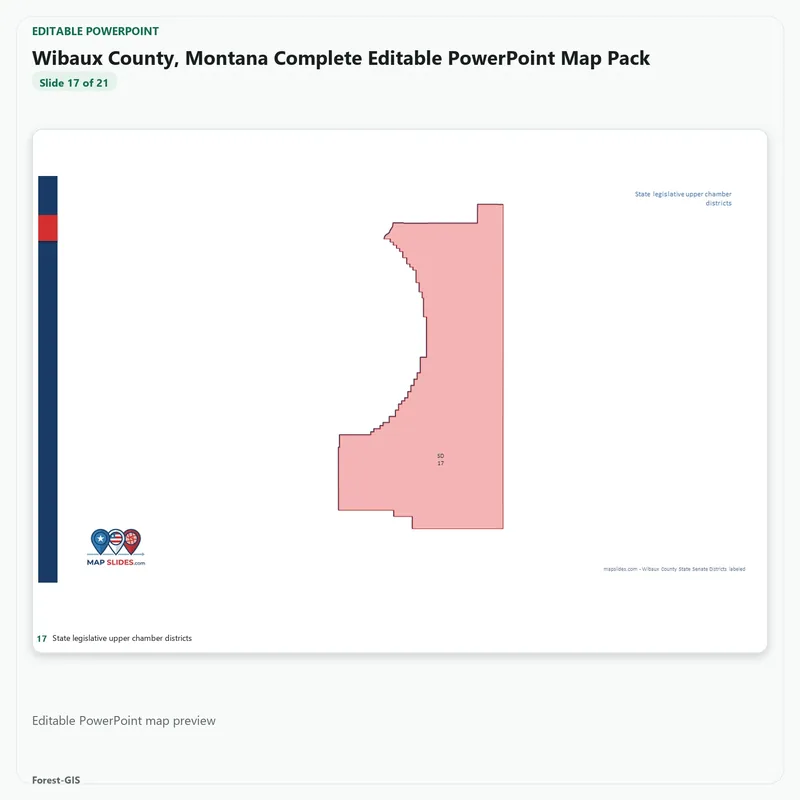 Wibaux County, Montana Editable Map Pack - Image 5
