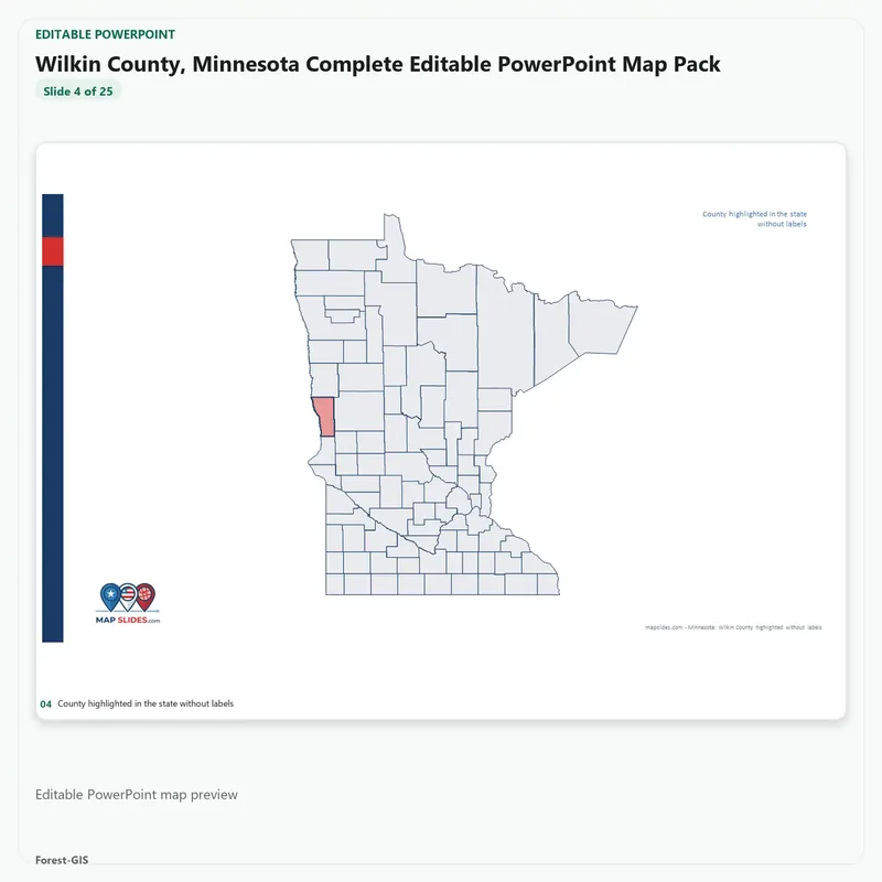 Wilkin County, Minnesota Editable Map Pack - Image 4