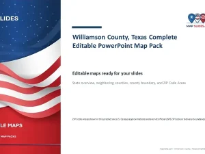 Williamson County, Texas Editable Map Pack