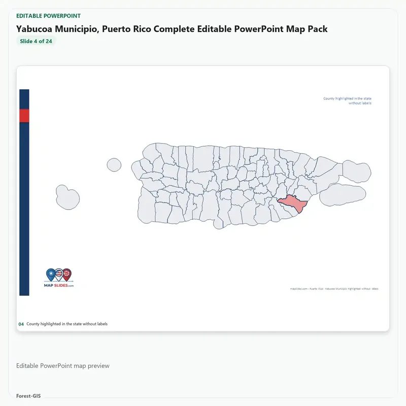 Yabucoa Municipio, Puerto Rico Editable Map Pack - Image 4