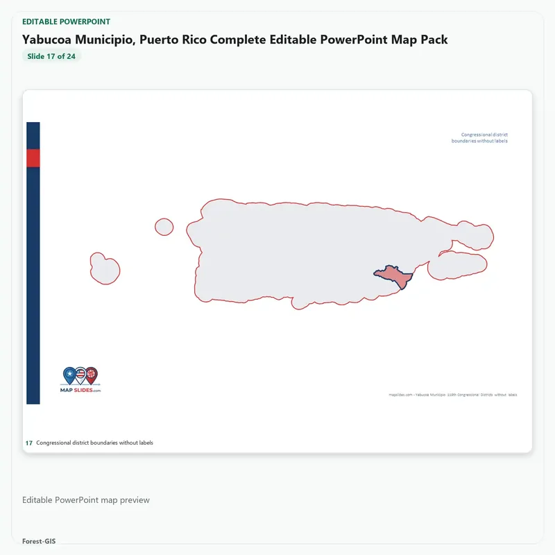 Yabucoa Municipio, Puerto Rico Editable Map Pack - Image 5