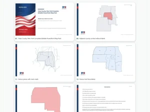 Yates County, New York Editable Map Pack