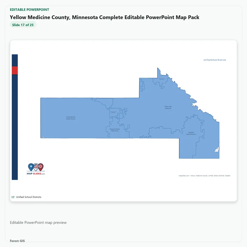 Yellow Medicine County, Minnesota Editable Map Pack - Image 5