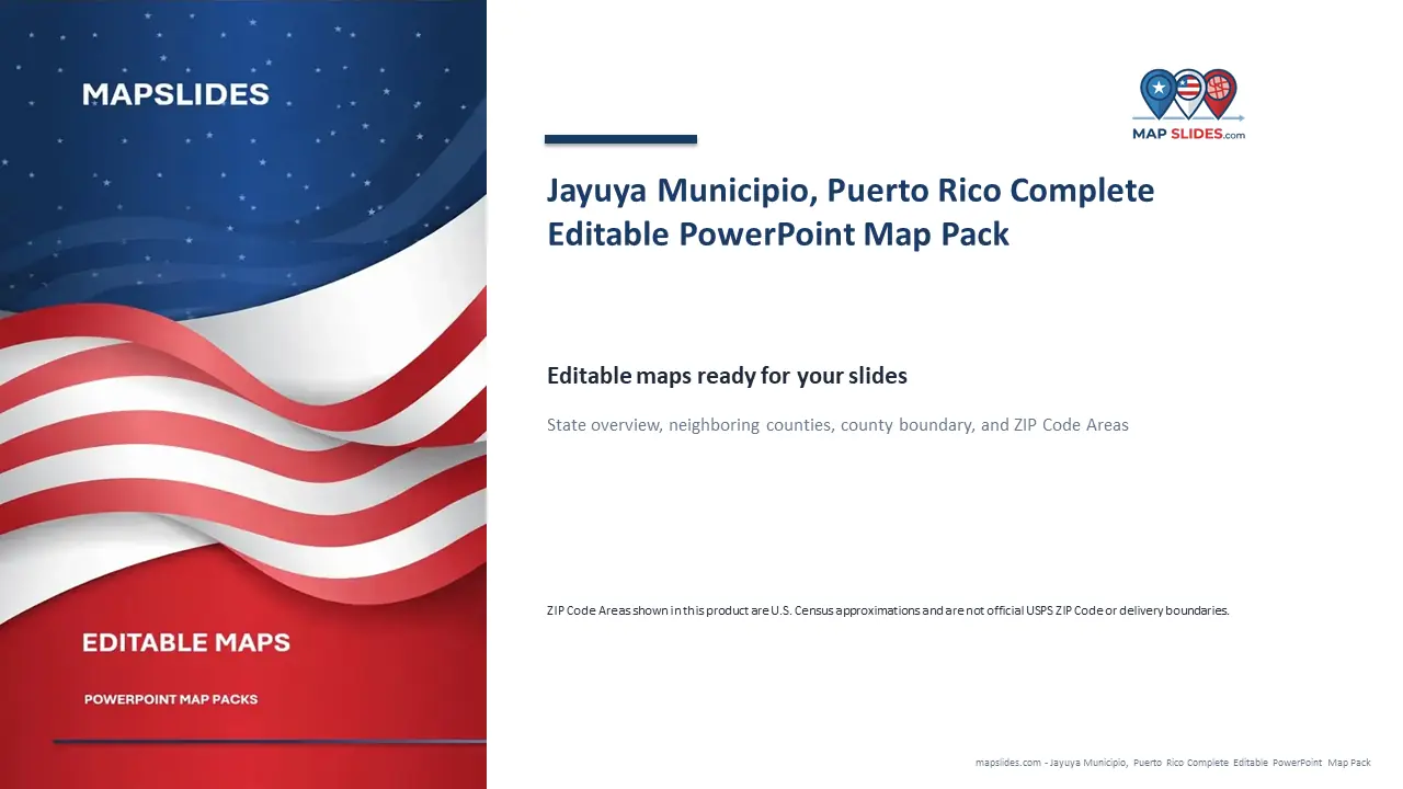 Jayuya Municipio, Puerto Rico Editable Map Pack