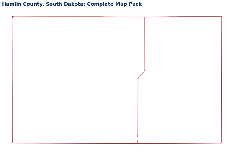 Hamlin County, South Dakota Editable Map Pack