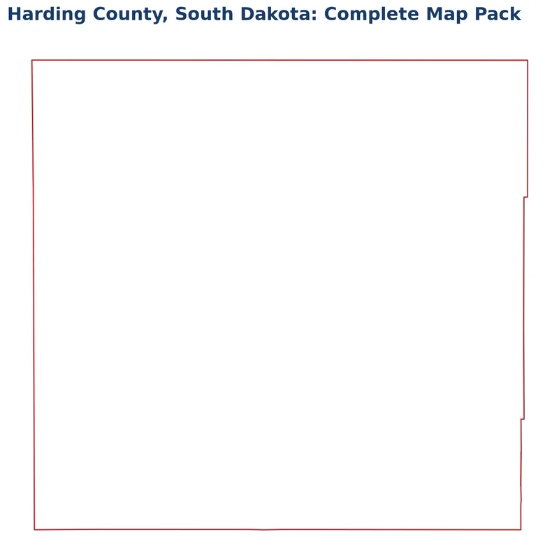 Harding County, South Dakota Editable Map Pack
