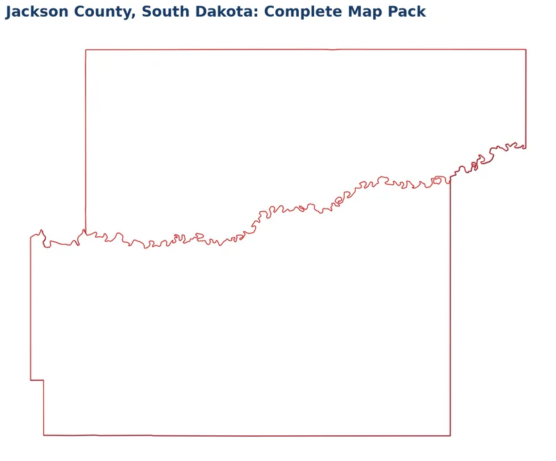 Jackson County, South Dakota Editable Map Pack
